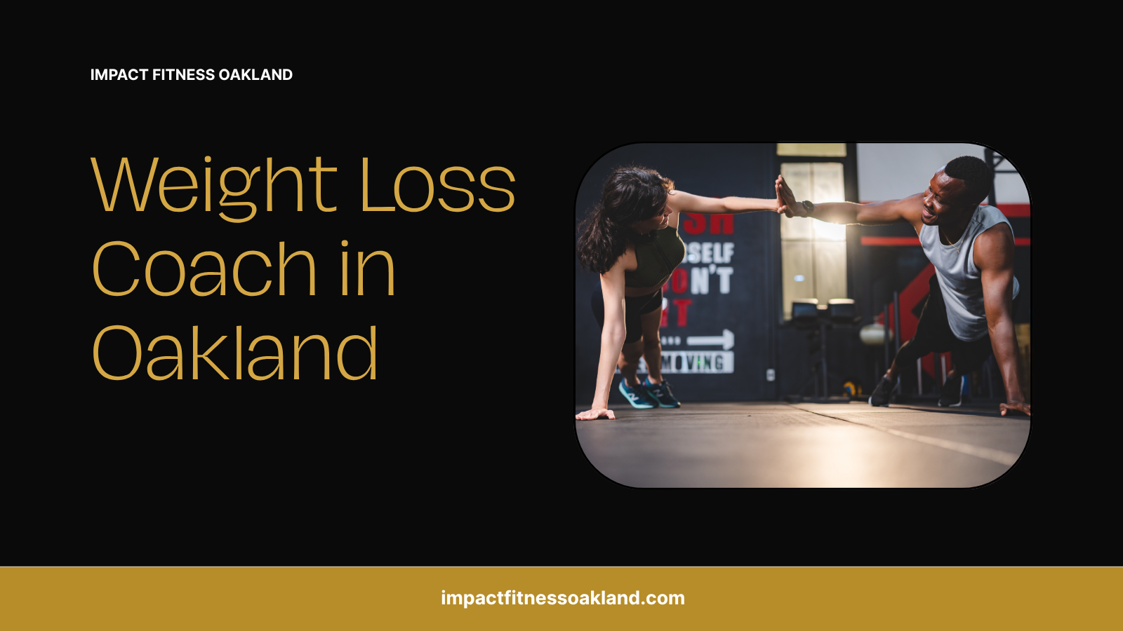 Partner training session for two at Impact Fitness Oakland