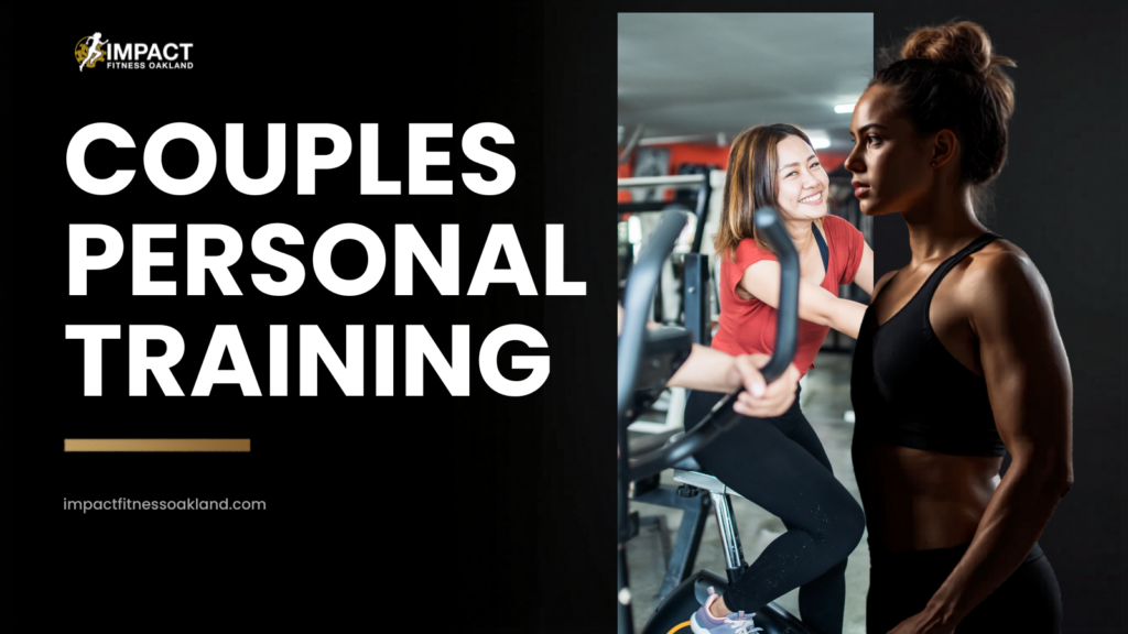 Couples personal training in Oakland — two clients training side-by-side at Impact Fitness Oakland